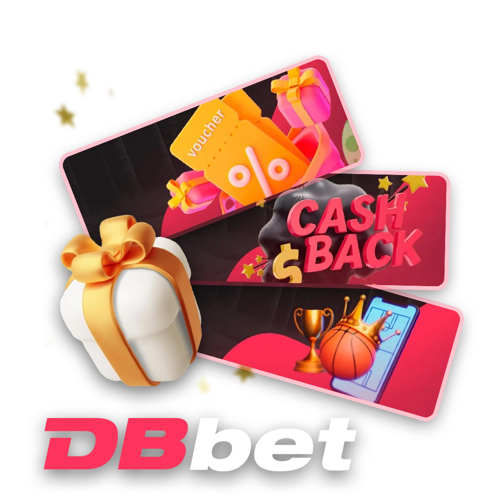 At DBbet you can get a welcome bonus, freespins for casino games, weekly and other promotions.