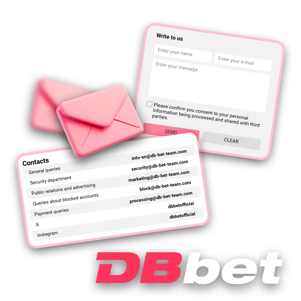 Users from Bangladesh can contact DBbet at any time in a convenient way.