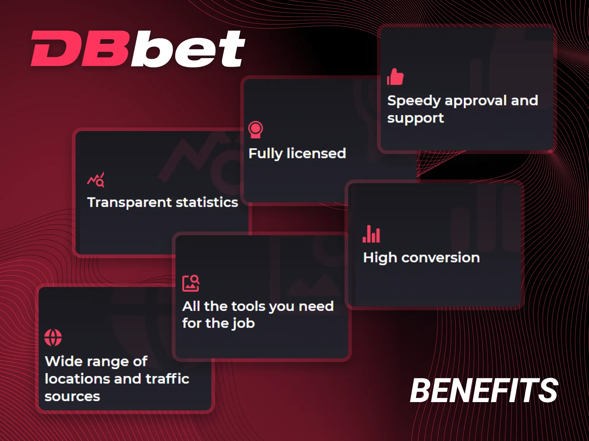 Explore the key advantages of the DBbet affiliate program.