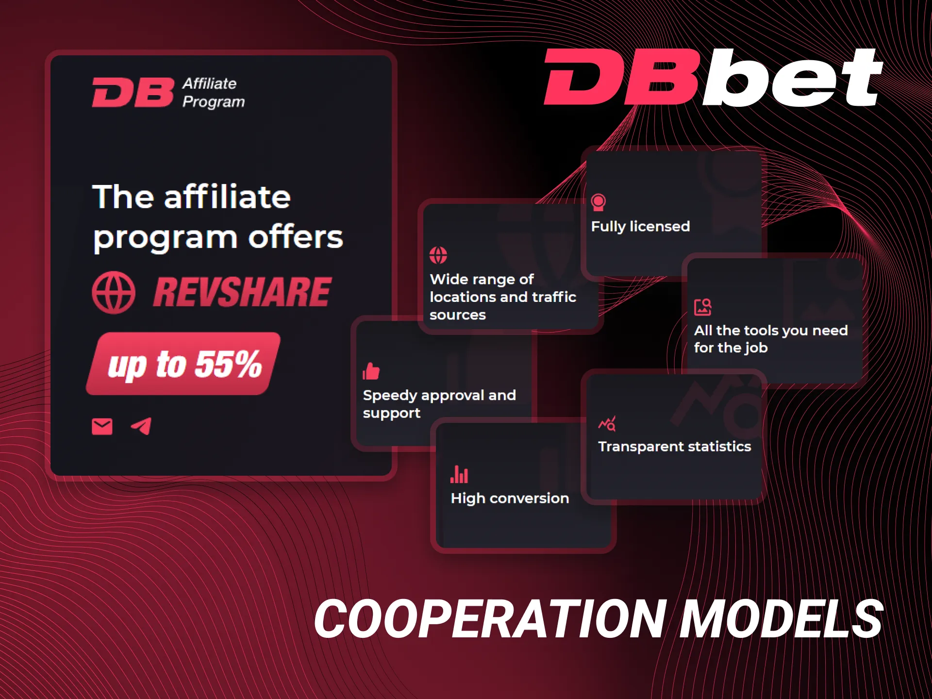 There are some ways how DBbet partners get money.