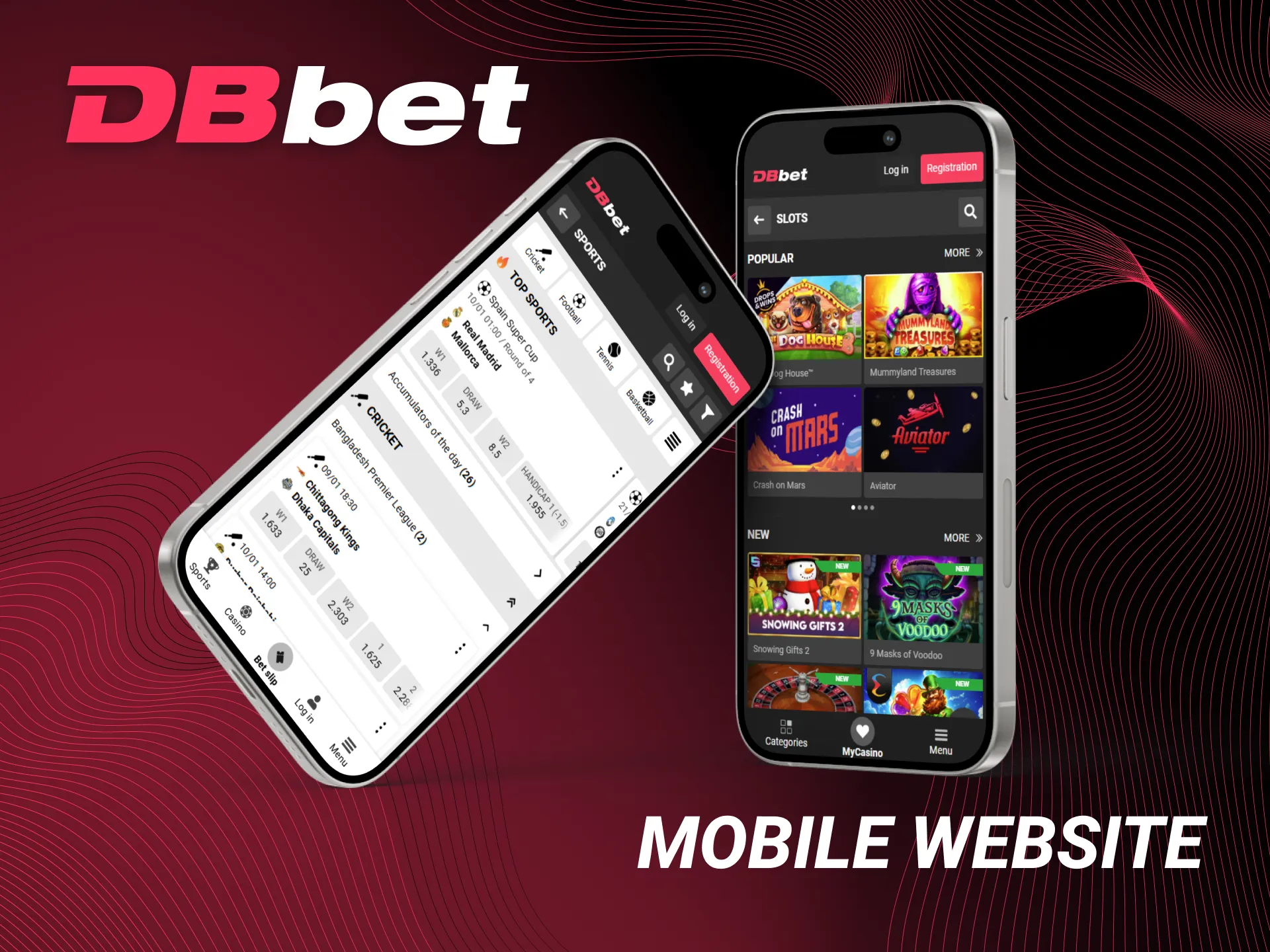 An analysis of the mobile website of DBbet.