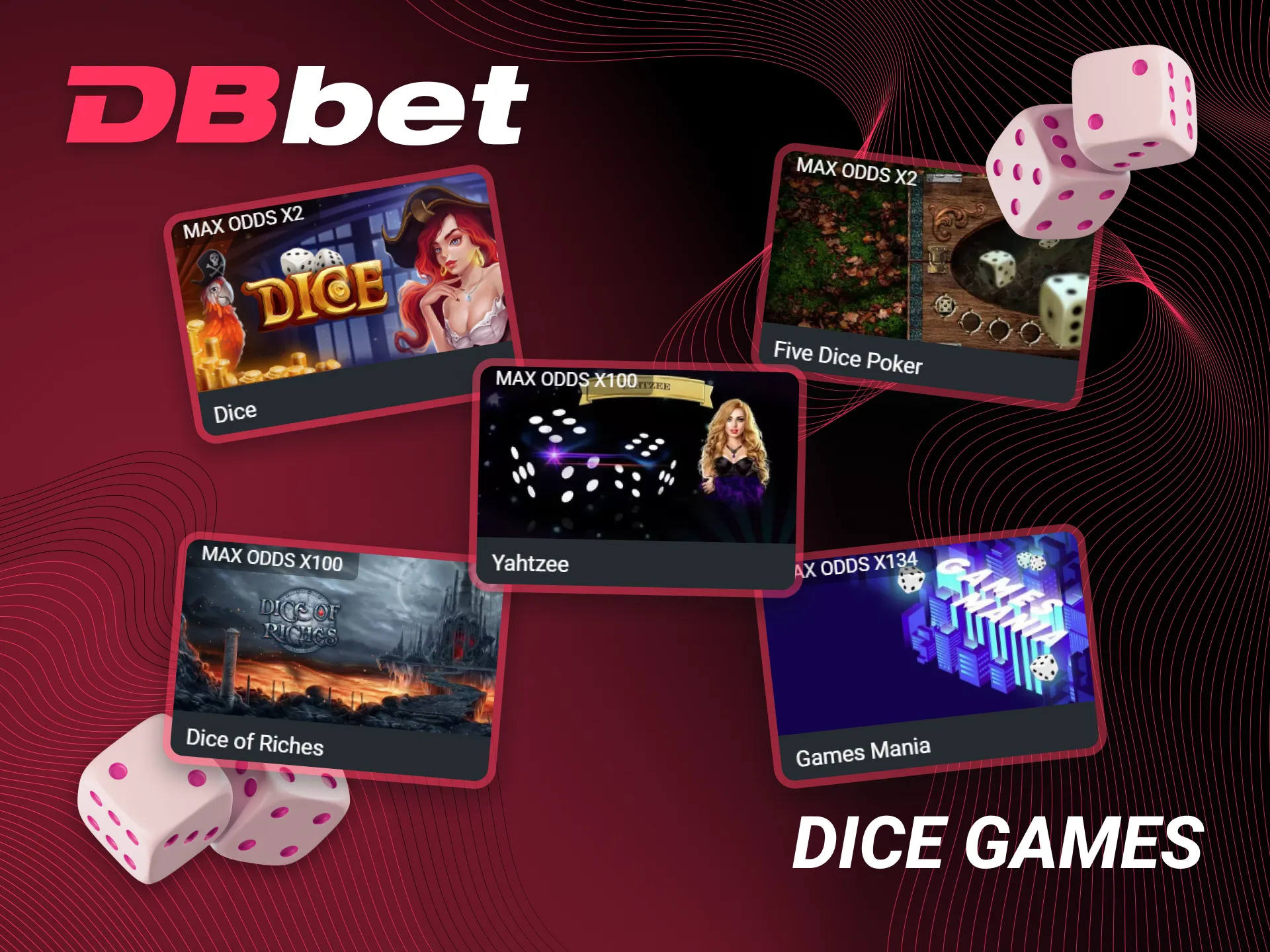 Dbbet Casino offers a wide selection of Dice games.