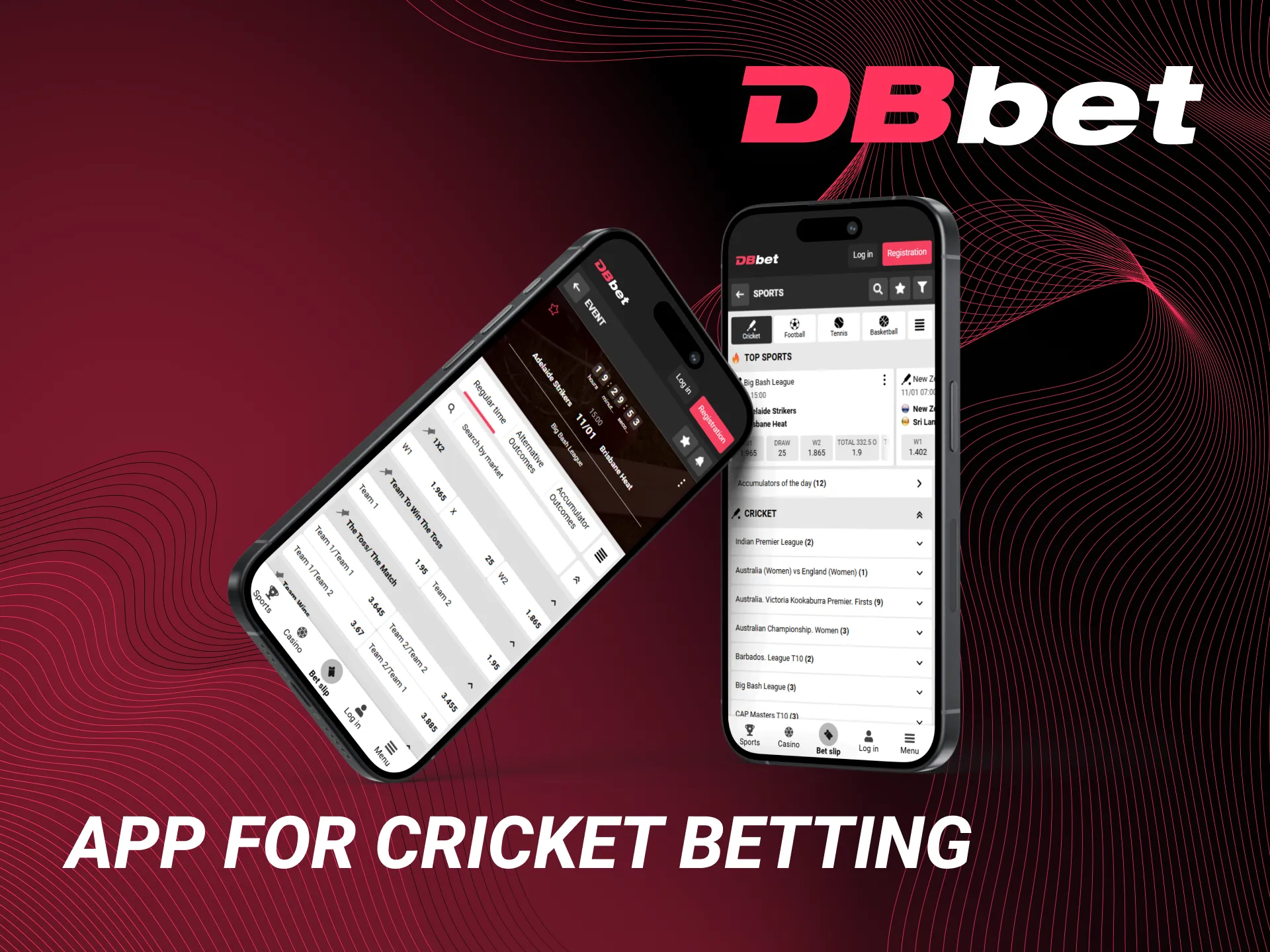 A user-friendly application for cricket betting called DBbet.