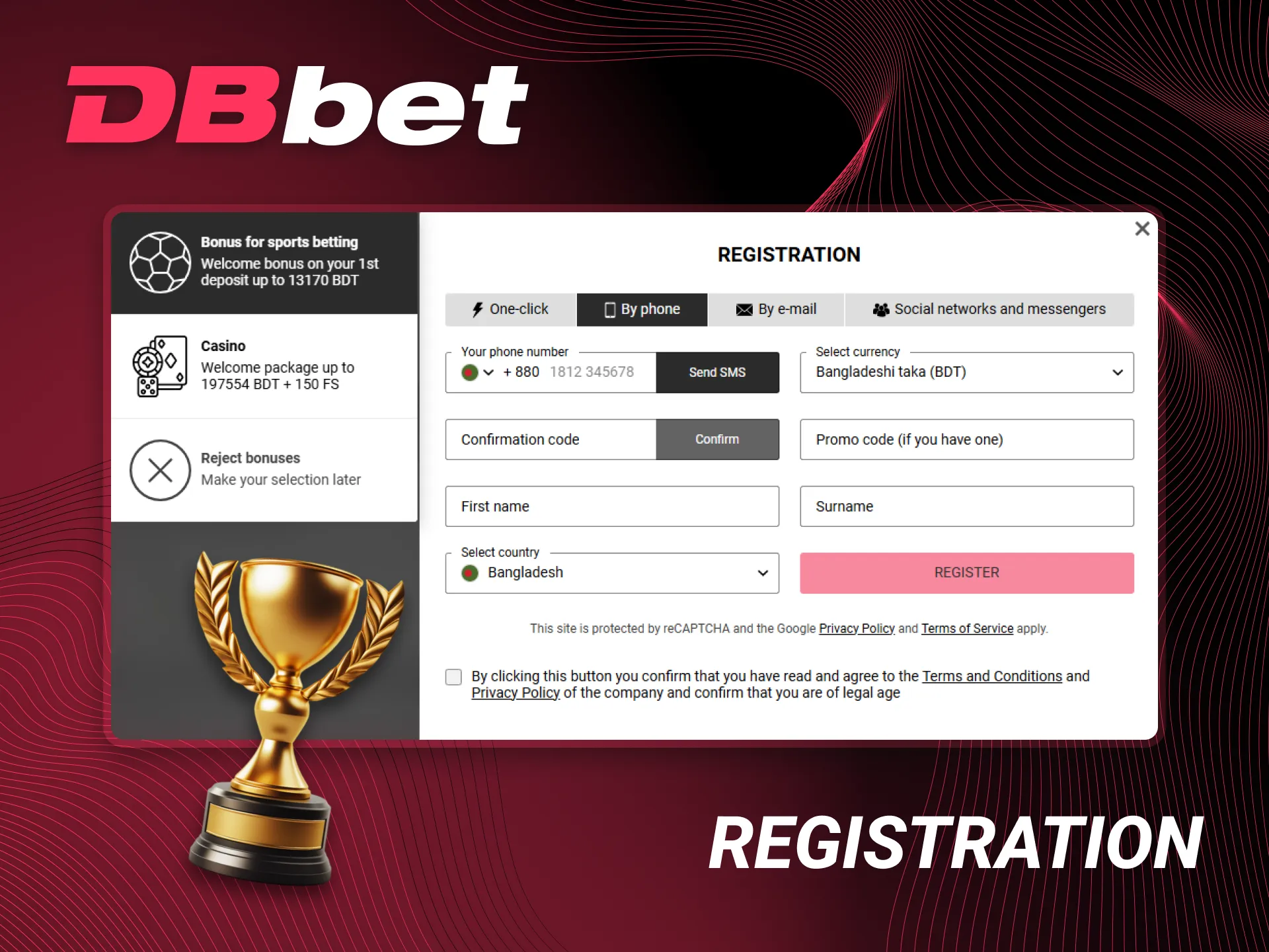 Sign up for Esports Betting at DBbet.