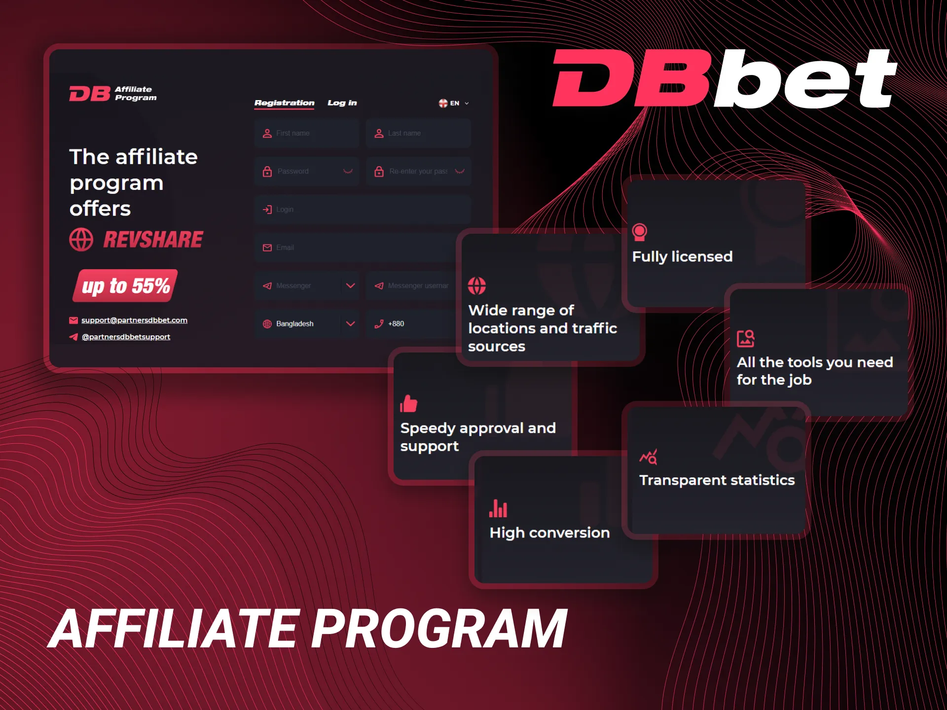 Join the DBbet Affiliate Program.