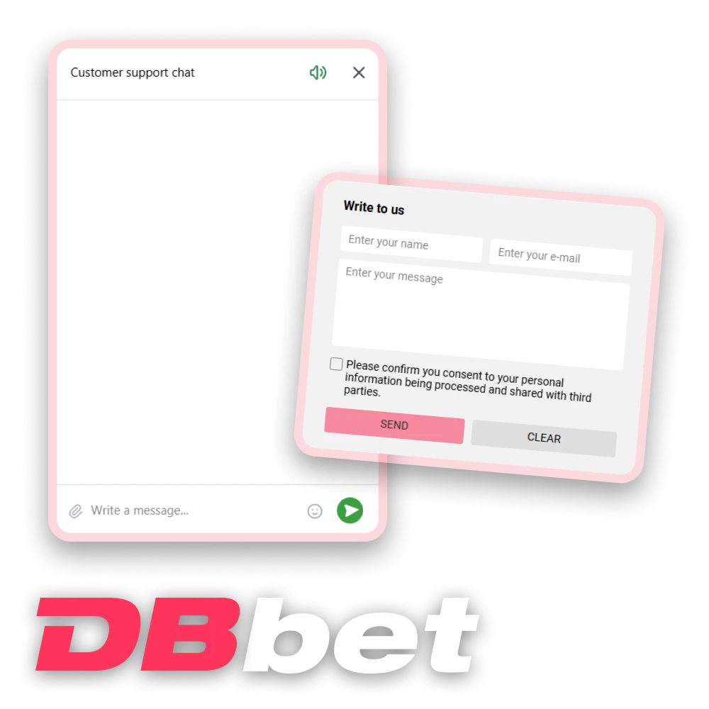 Tech support at DBbet is available around the clock.