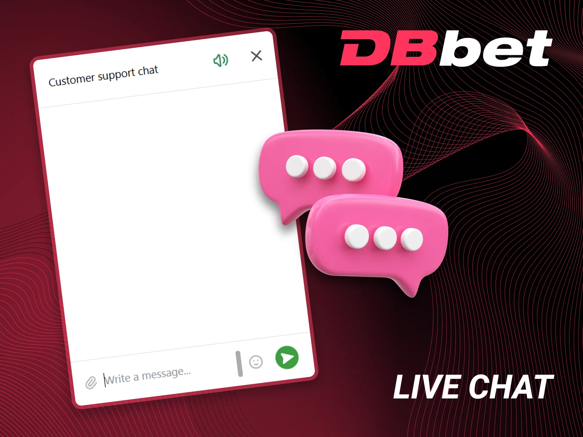 Online chat is another way to contact DBbet customer support.