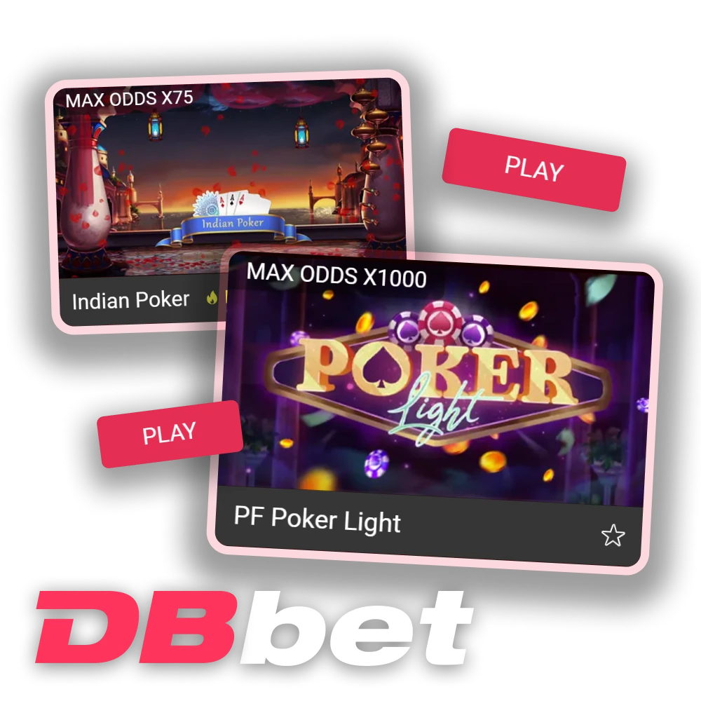 Dbbet offers the best poker games in Bangladesh.