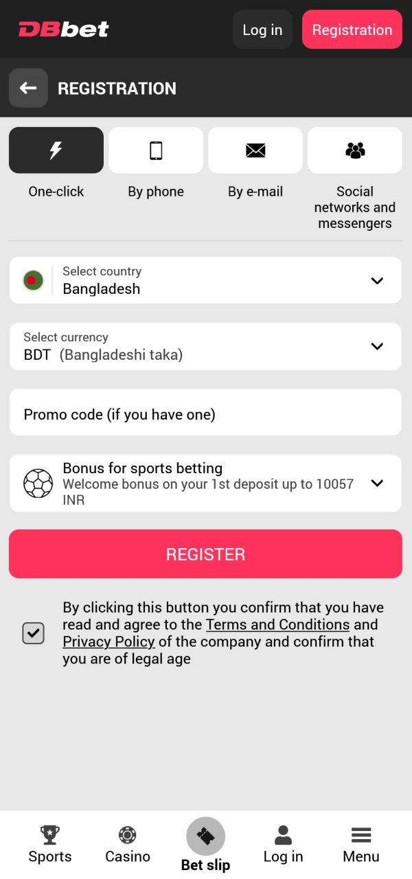 Register at DBbet to access a variety of esports betting markets.