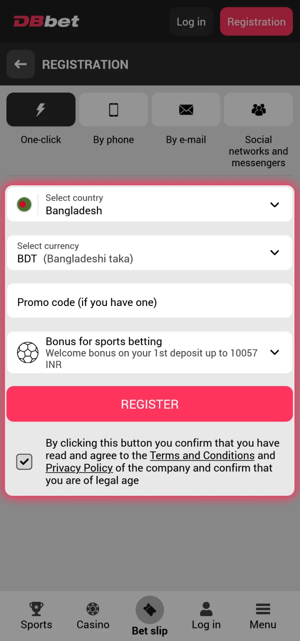 Register at DBbet and start playing slots.